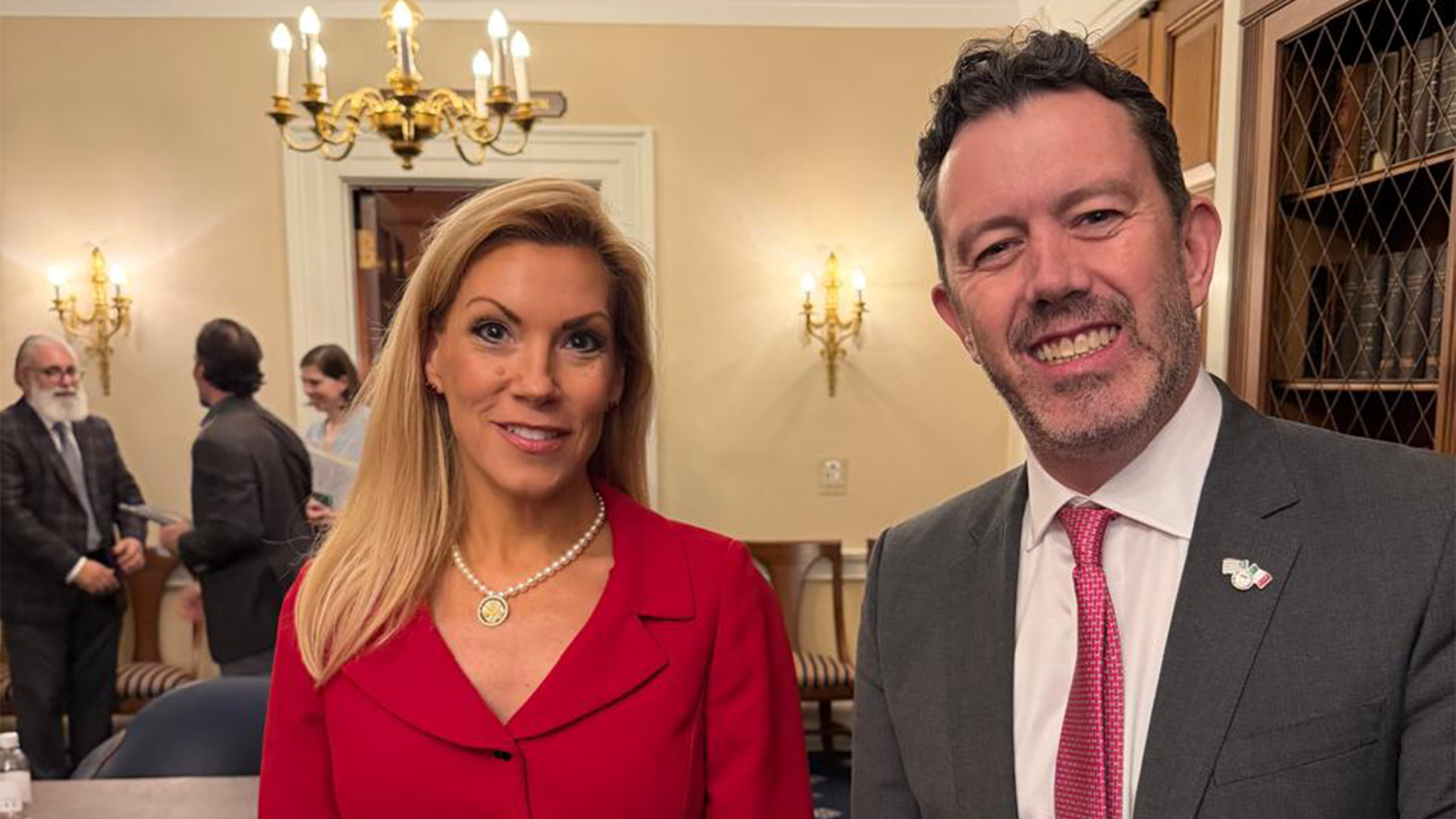 Larry Rubin with Congresswoman Beth Van Duyne (TX)